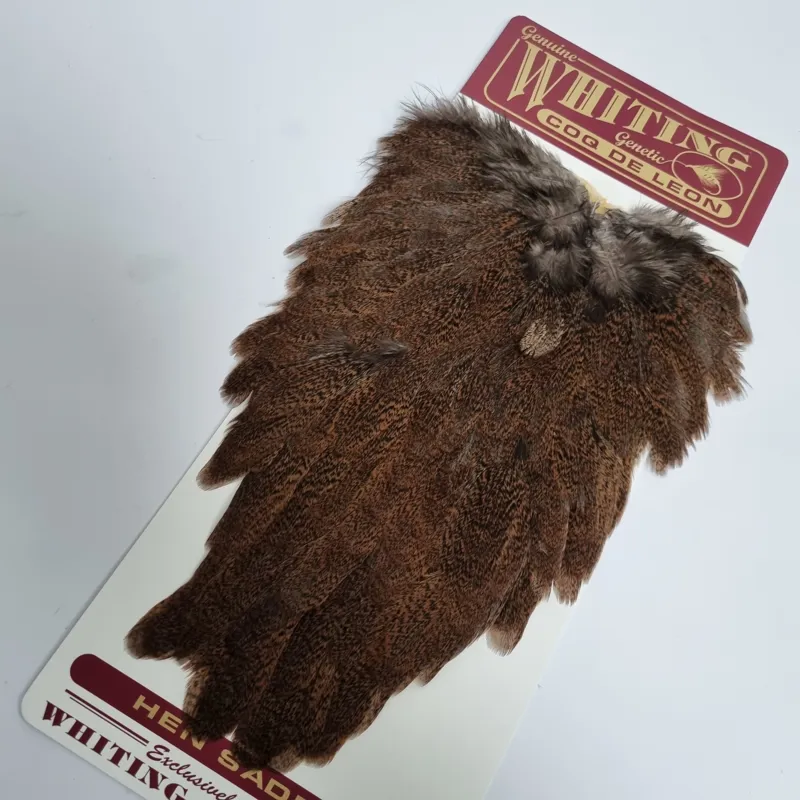 Whiting Coq de Leon Hen Saddle in Natural Ginger Speckled-1